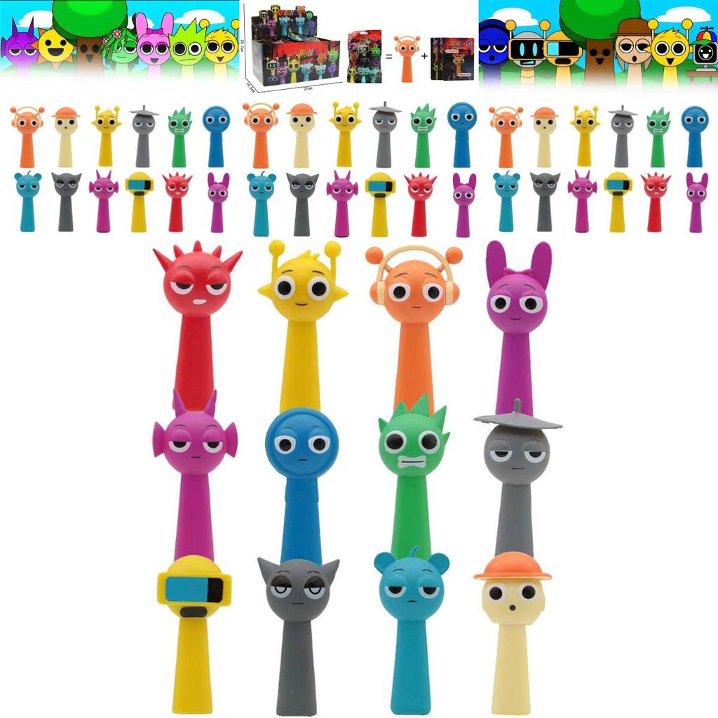 Adorable Rhythm Box Blind Box Toy Set With Pvc Figures And Collectible Cards