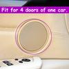 Car Interior Front Rear Door Woofer Horn Loud Speaker Grill Cover Replacement For BMW X5 X6 X3 X4 5GT E70 E71 E72 F25 F26 F07