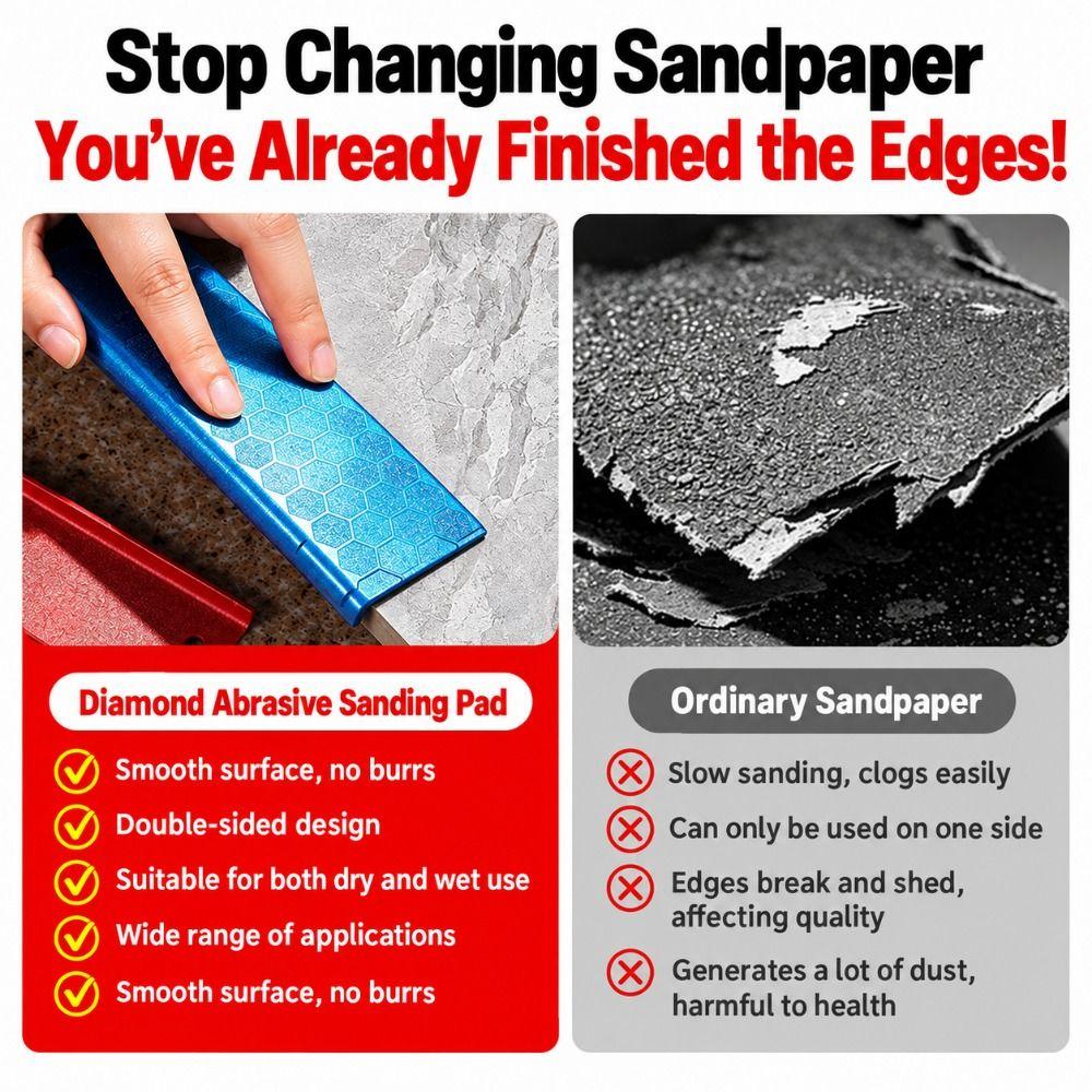 Thickened Diamond Sanding Block Dry and Wet Use Grinding Tool for Stone Grinding