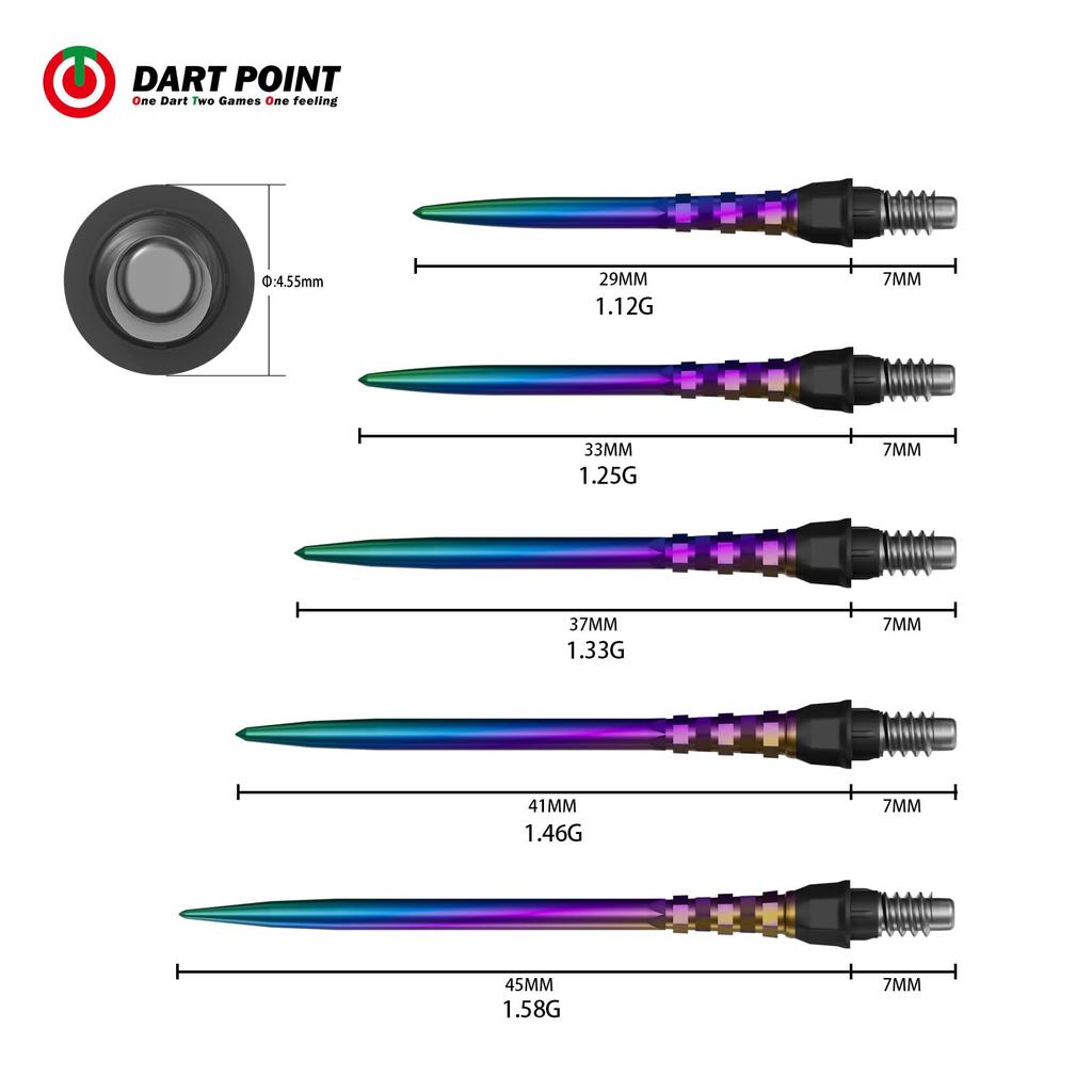 CUESOUL OTO small thread steel tip dart points V type (CSDA-GZ10-QM37)