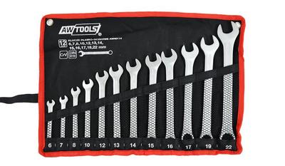 Awtools Juego de Llaves Mixtas 12 Piezas. 6,7,8,10,12,13,14,15,16,17,19,22 Mm