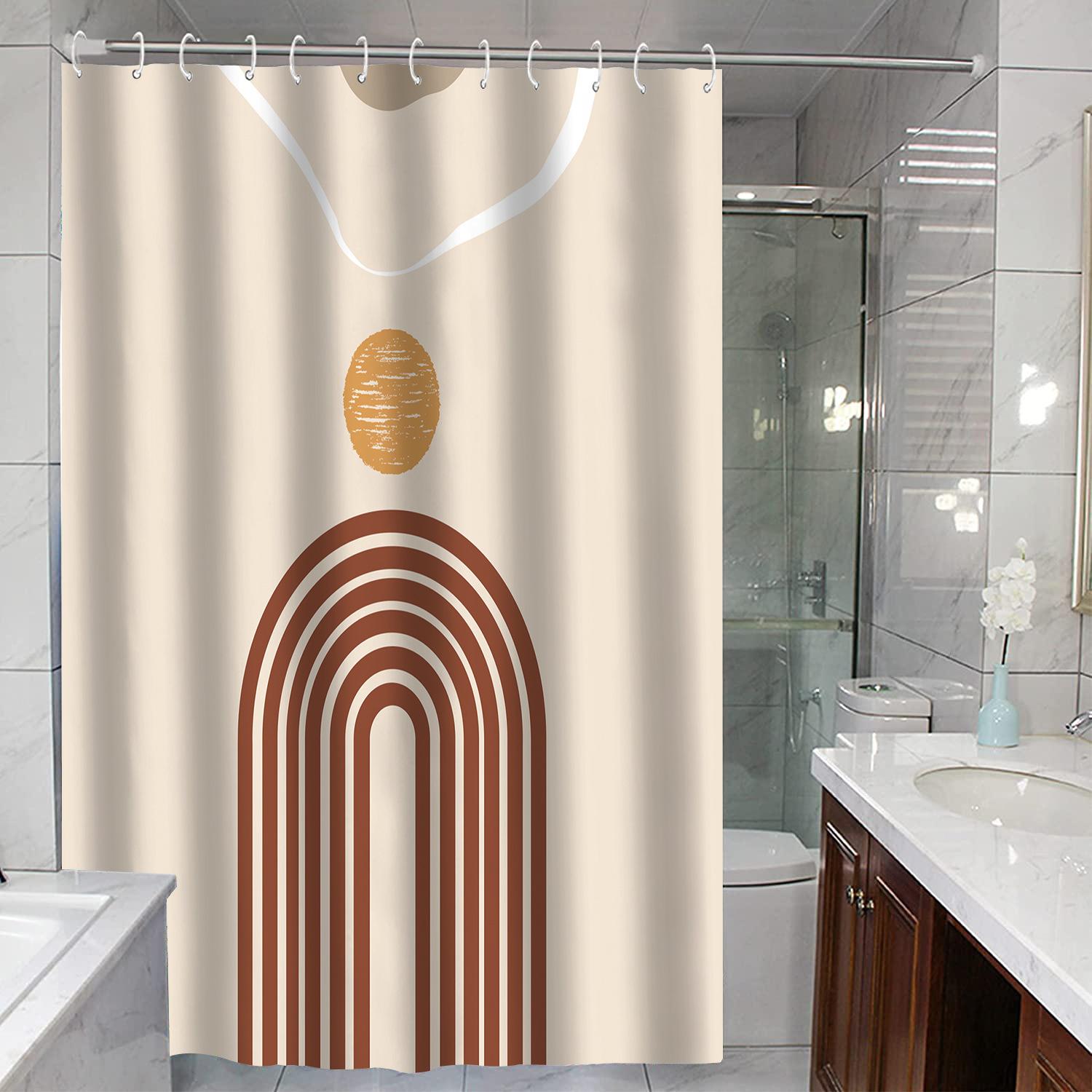 

JINRUN утолщенная водонепроницаемая занавеска для ванной комнаты, устойчивая к плесени, занавеска для душа, занавеска для душевой перегородки, занавеска для душа, занавеска для ванной комнаты, бесплатная перфорация 180*180cm