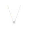Idyllia Sunshine Series Rose Gold Sunflower Inlaid Necklace Women Necklace 5451376