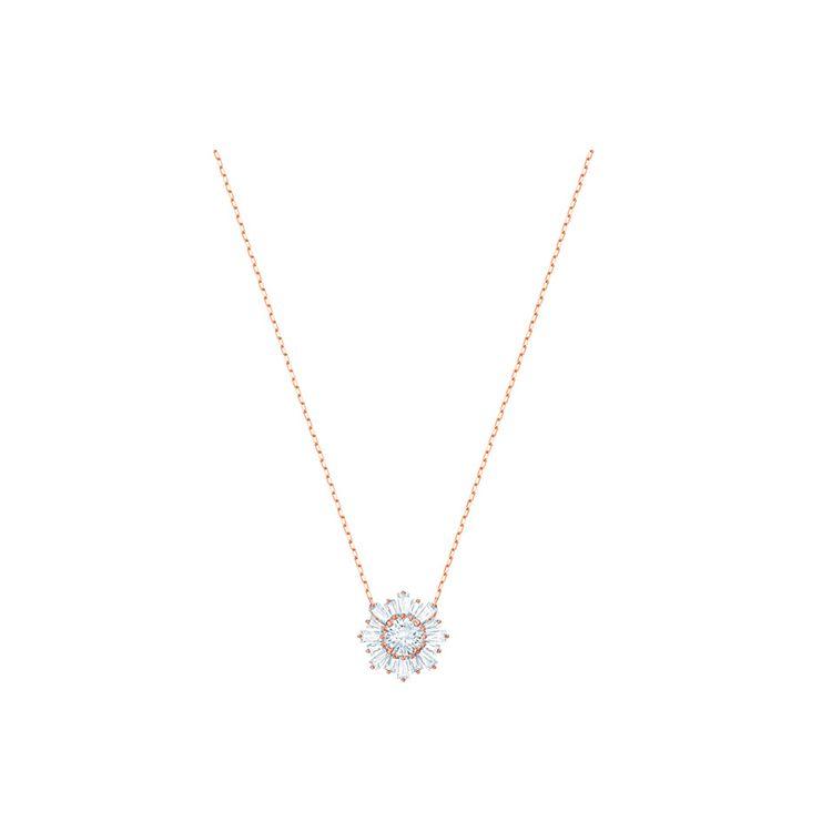 

Swarovski Idyllia Sunshine Series Rose Gold Sunflower Inlaid Necklace Women necklace 5451376 Box (Random Color)