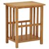 VidaXL Table à revues 45x35x55 cm Bois de chêne solide