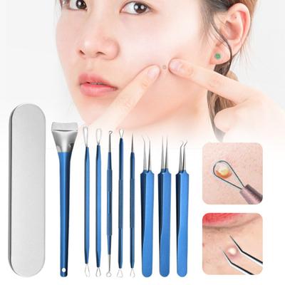 1 Set Blackhead Removal Tool Double-head Sharp Portable Safe Comedones Acne Pimple Blemish Whitehead Extractor Tweezers Makeup Tools