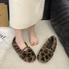 2025 Autumn and Winter New Round Head Shallow Mouth Single Shoes Wear Plush Mary Jane Shoes with Plush To Keep Warm Evening Wind Fluffy Shoes