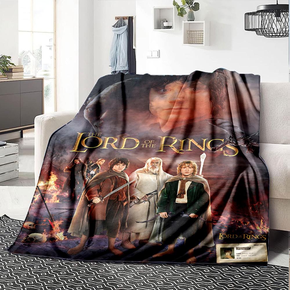 1pc Lord of the Rings Flannel Blanket Soft Warm Throw for Home, Office, Travel, All-Season Cozy Bedding GiftL1311
