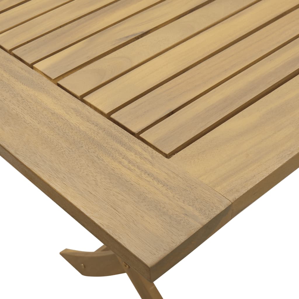 7 Piece Garden Dining Set Solid Acacia Wood