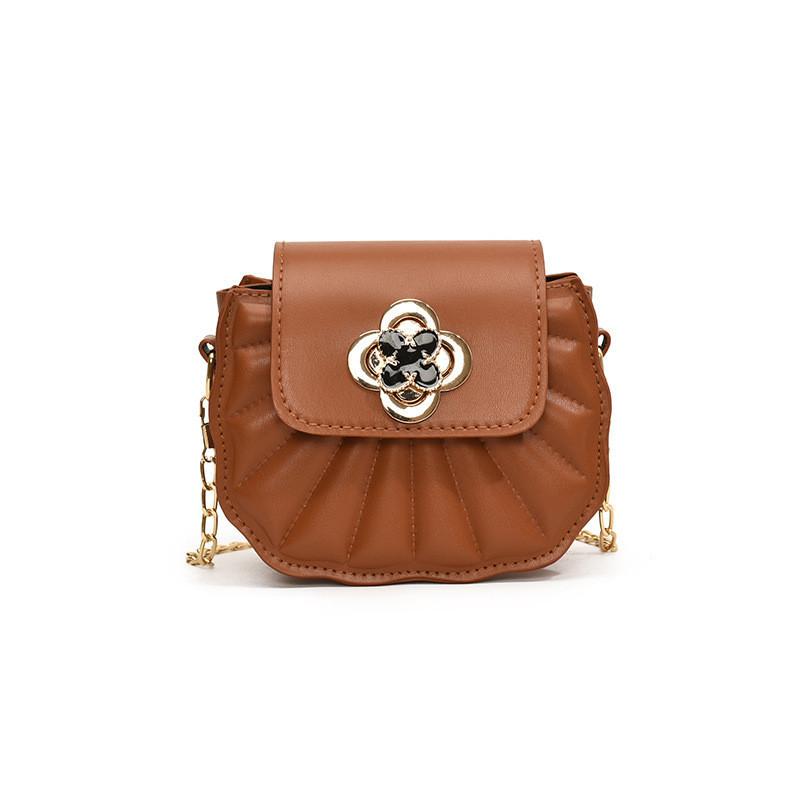 Elegant Small Pu Leather Crossbody Bag For Women Perfect For Summer DarkBrown