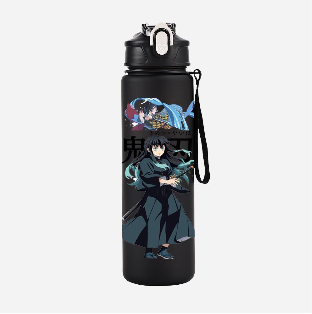 Anime Demon Slayer Printed Large Capacity Water Cup Demon Hunters Outdoor Portable Drinking Bottle for Boy Girl Gift