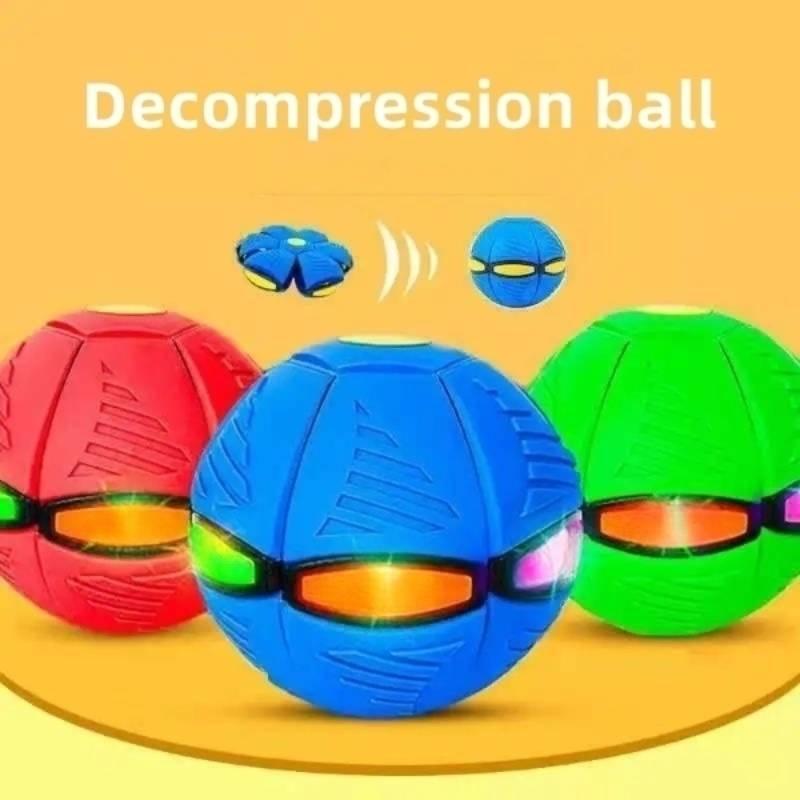Brightly Coloured Frisbee Ball Elastic Force Decompression Outdoor Fun