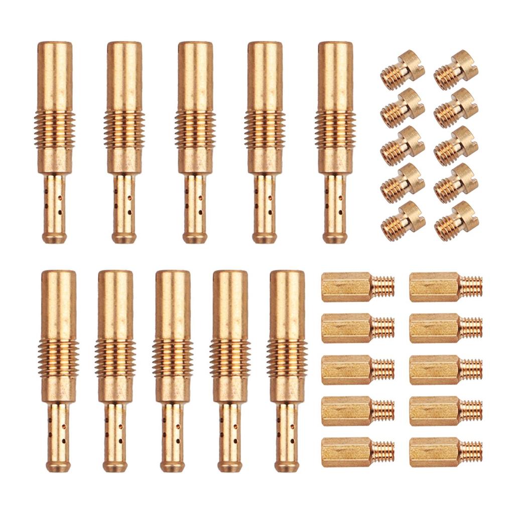 30x Giclês Lentos Kit de Giclês Principais para Carburador Peças Profissionais Acessórios para Motocicleta