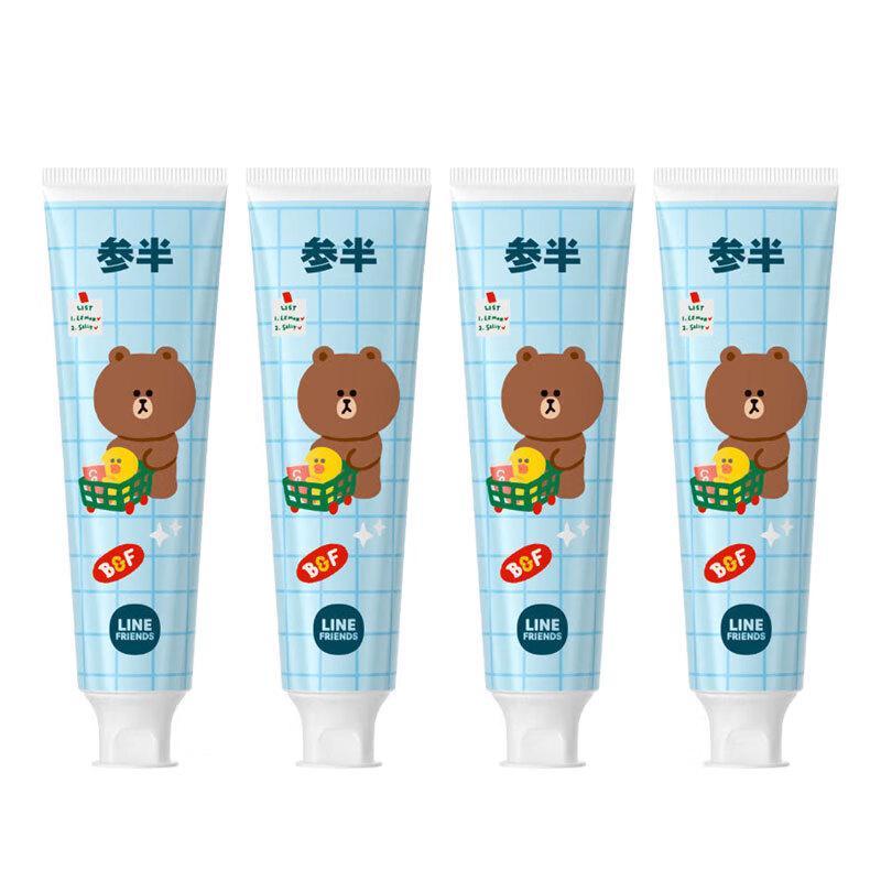 Canban LINEFRIENDS Rose Green Tea Toothpaste - 4 Pack