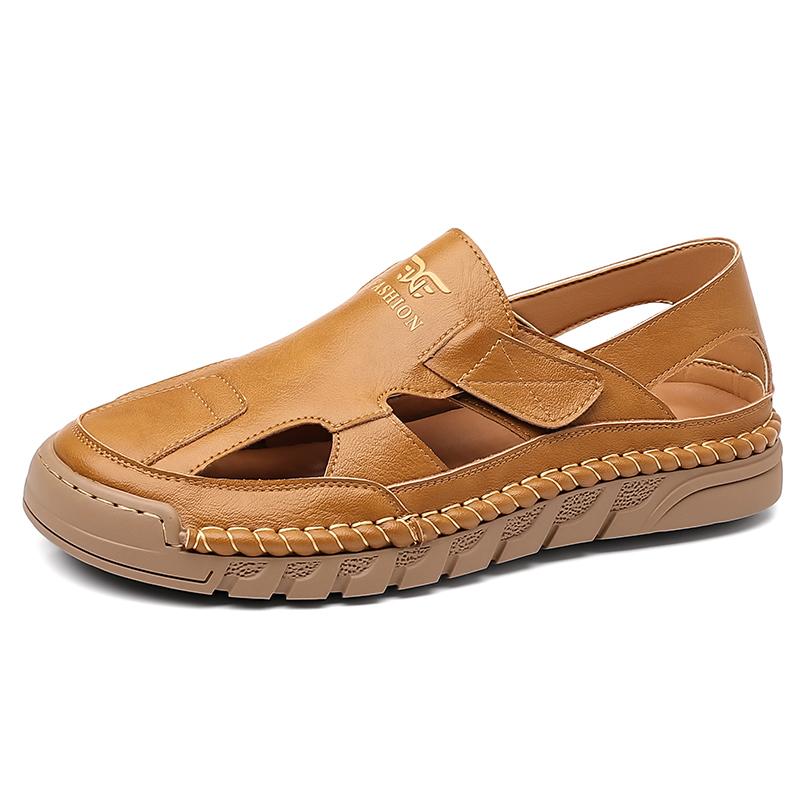 Fashion 2025 Men Sandal Summer Non-slip Casual Leather Sandals for Men Fashion Lighte Breathable Beach Slippers Classic Versatile Sandal