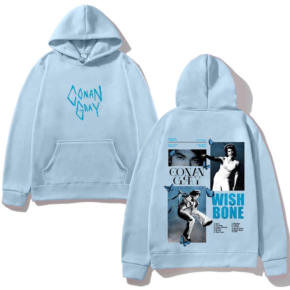 

Худи унисекс Conan Gray 2025NEW Харадзюку из высококачественного флиса, удобная толстовка, готическая одежда, одежда с длинным рукавом S