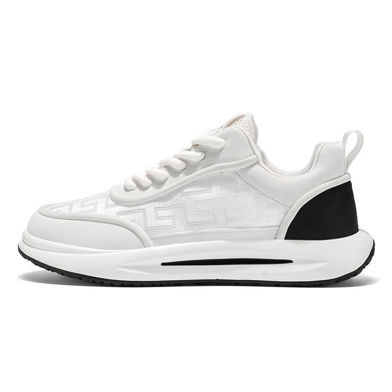 Men's Shoes New Spring and Summer Breathable Ice Silk Mesh Casual Board Shoes Light Soft Sole Low-top Men