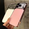 Plating Bumper AG Matte Tempered Glass Camera Protection Case for iPhone 17 16 15 Pro Max Shockproof Hard Back Clear Cover