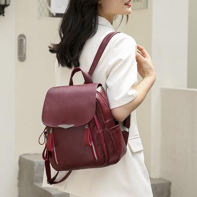Women's PU Leather Shoulder Backpack Travel Backpack High Quality New Arrival Fashion