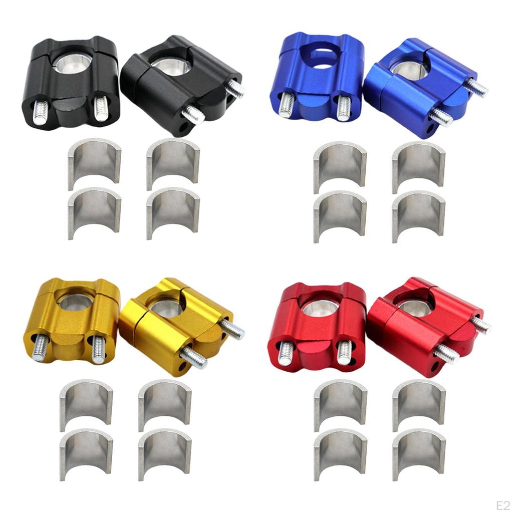 2Pcs Handlebar Mounting Bracket Aluminum Alloy Universal Adapter Riser Accessories Suitable for