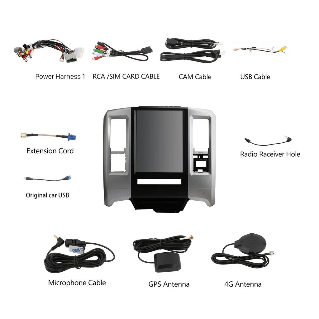 Bluetooth CarPlay Smart Navigation Radio for 2009-2012 Dodge RAM