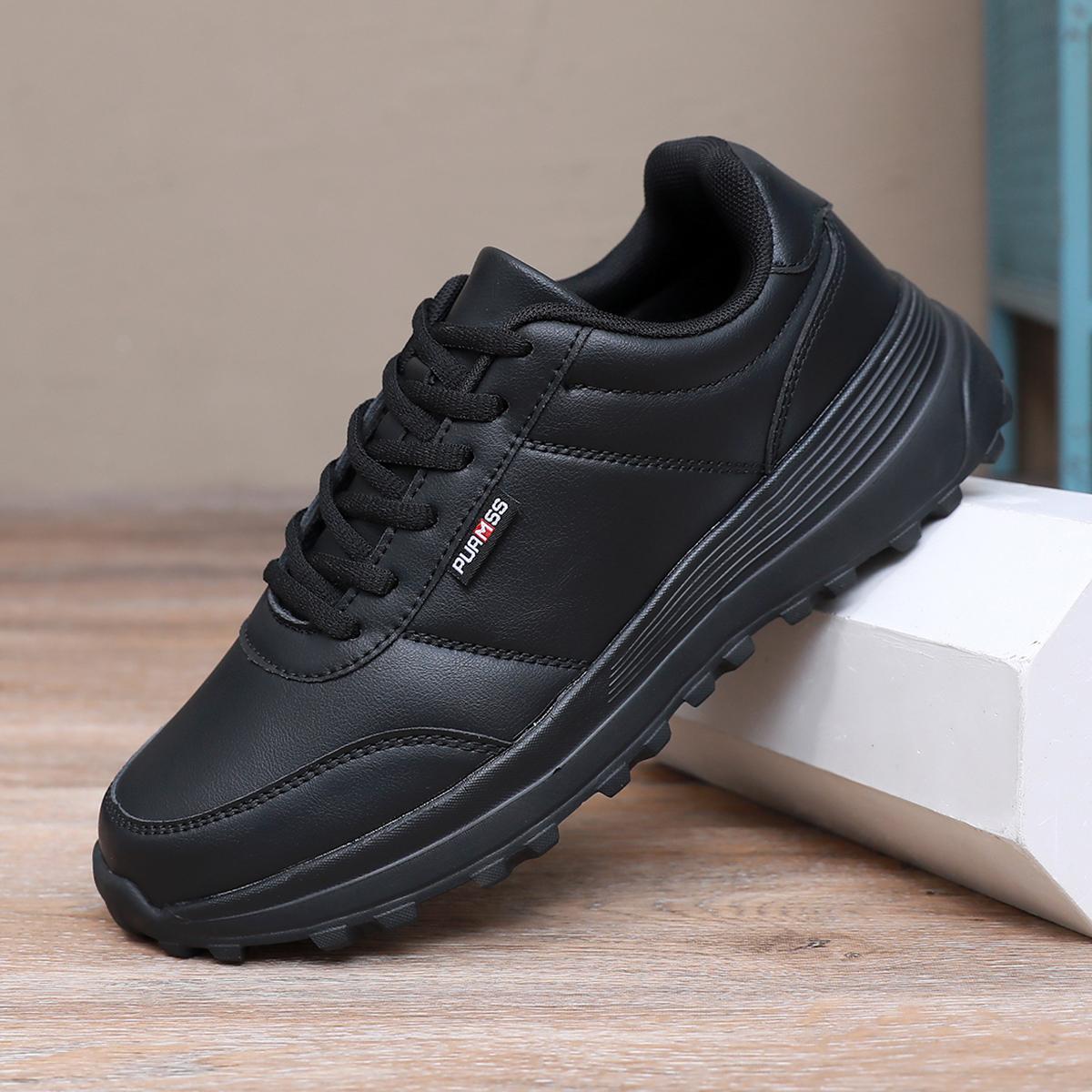 

Men Spring Autumn Sports Sneakers NonSlip Leather Suitable for Sports Activities and Daily Wear Durable Construction for Long Term Use 39