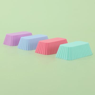 1/4Pcs Silicone Rectangular Reusable Cake Jelly Baking Molds Kitchen Tool
