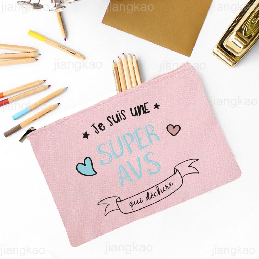 Super AVS Printed Makeup Bag Women Travel Neceser Cosmetic Zipper Pouch Travel Toiletry Organizer School Pencil Bags AVS Gifts