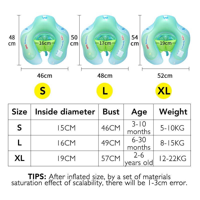 Baby-Schwimmring, aufblasbarer Achselhöhlen-Schwimmring für Kinder, Schwimmbecken-Zubehör, Doppel-Floßringe