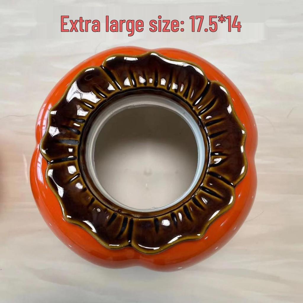 Persimmon Tea Scented Ceramic Candy Jar and Candle Holder