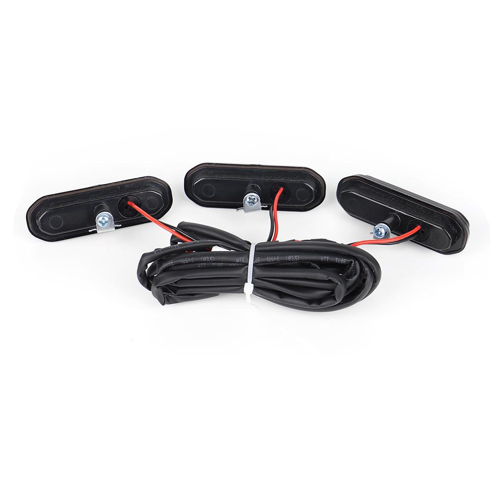 Front LED Grill Lights for Ford Bronco Sport 2021 2022 2023 Amber Lighting Grille Lamps Kit with Wiring Harness