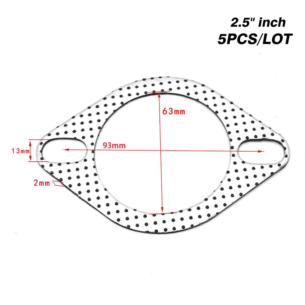 car Exhaust Gasket Flange 5pcs/Lot 2.25/2.5/2.75/3 inch Car Exhaust joints Engine Gasket/ Universal junta escape