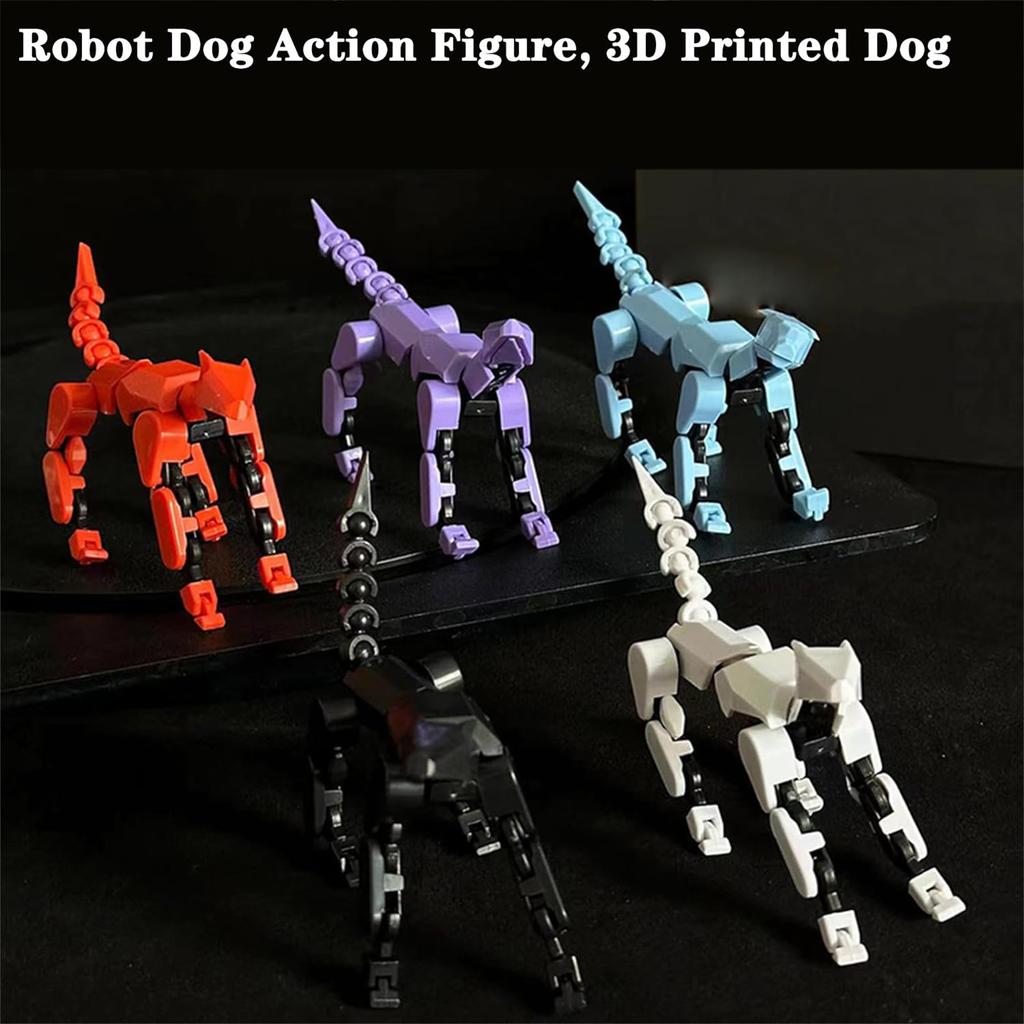 Lucky Doll 13 Joints Articulated 3D Printed Joint Dog Toy for Collectors and Pet Lovers