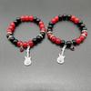 Unique Couple Bangles Different Colors  Beaded Chains Bracelets Accessory