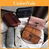 Retro Solid Color Deer Pendant Saddle Bag Crossbody Shoulder Bag Pu Square Bag