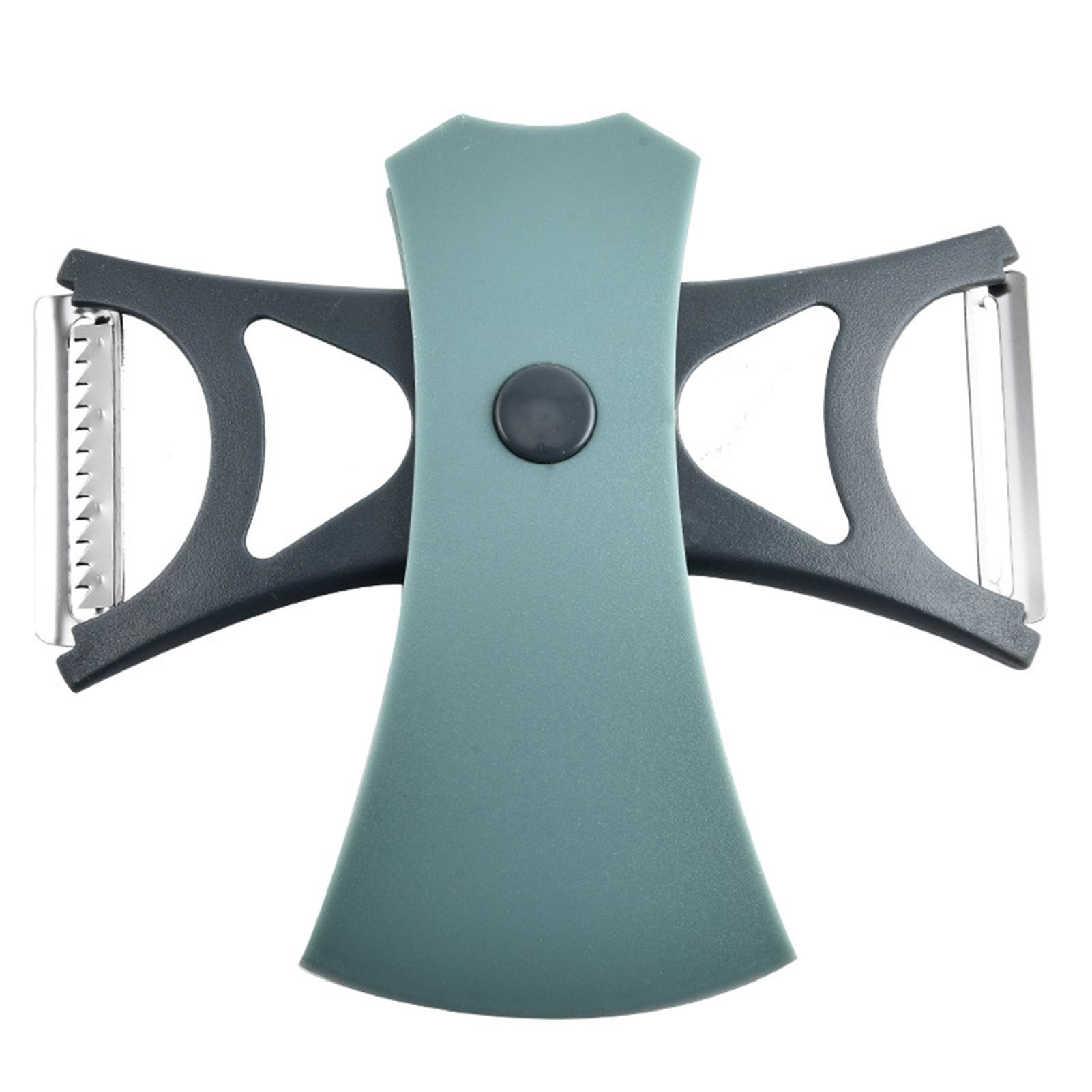 

2 в 1 Двойной вращающийся нож для фруктов и овощей, кухонная овощечистка с двойной головкой и заточкой для фруктов и овощей