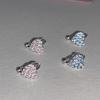 Sweet Heart Elegant Round Zirconia Earrings for Women - Versatile, Creative, and Trendy Accessories
