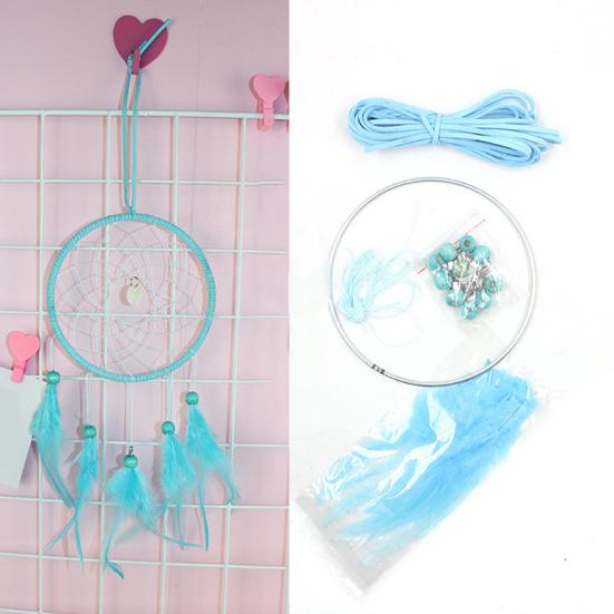 1 Set Dream-catcher Making Kit Exquisite Wide Application Wire DIY Decorative Hanging Crochet Kit for Gift