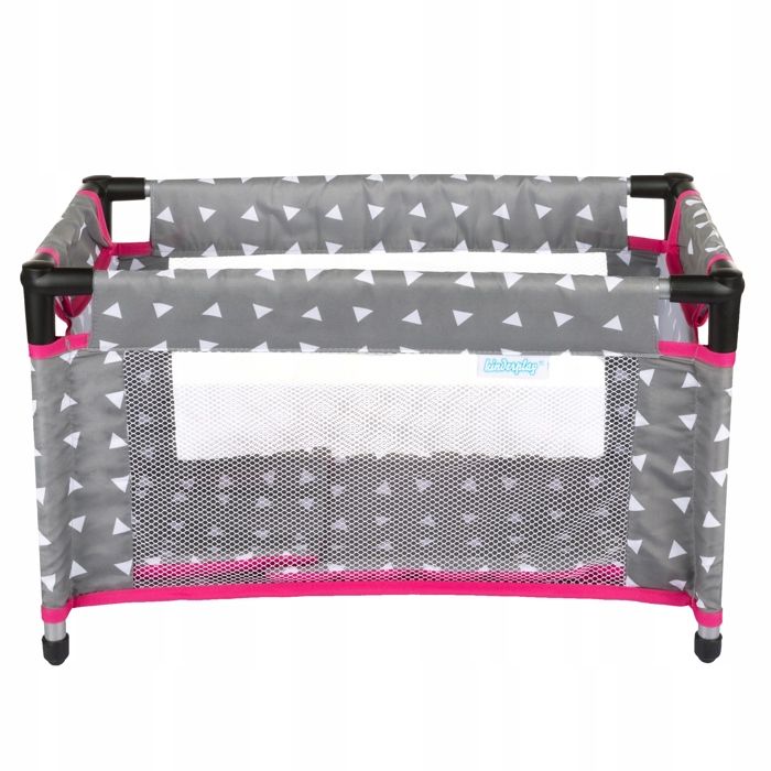 Kinderplay Lit De Voyage Pour Poupées Avec Parc, Sac Et Literie, Jusqu’à 46 Cm (KP0400S)