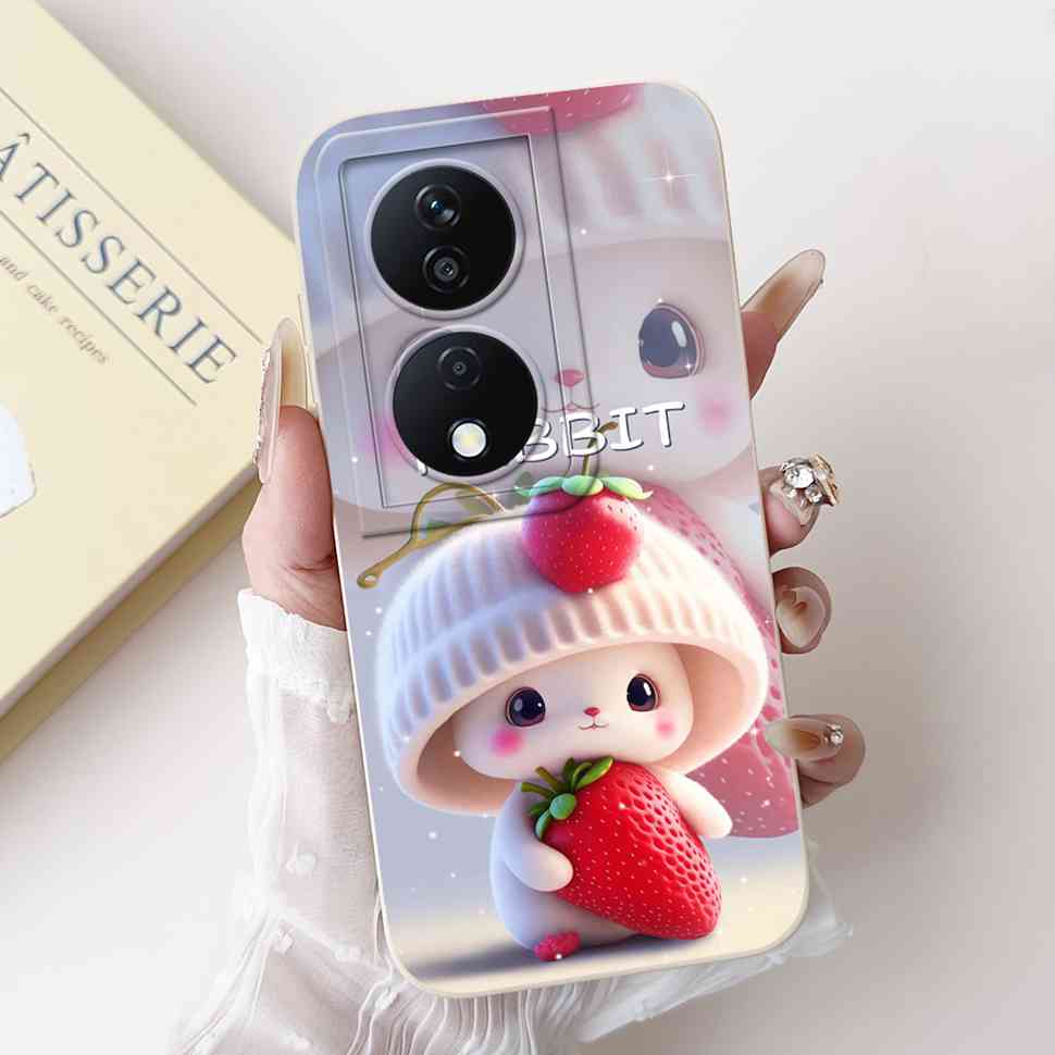 For Honor X7b 4G 5G CLK-LX1 Case Fashion Cute Butterfly Rabbit Soft Silicone Cover For Honor X7b CLK-LX2 CLK-LX3 Phone Cases