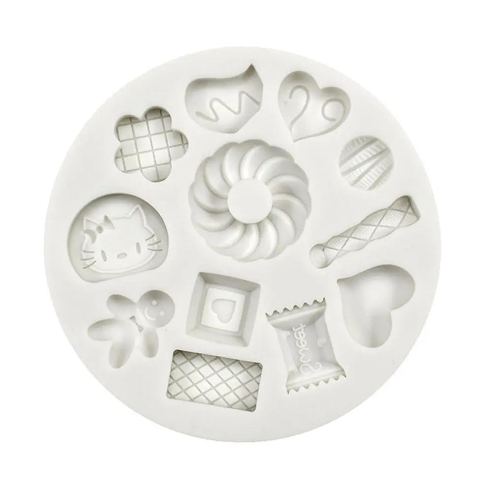Donut & Gingerbread Candy Silicone Mold — Multi-purpose craft mold for handmade soap, candles, and confectionery