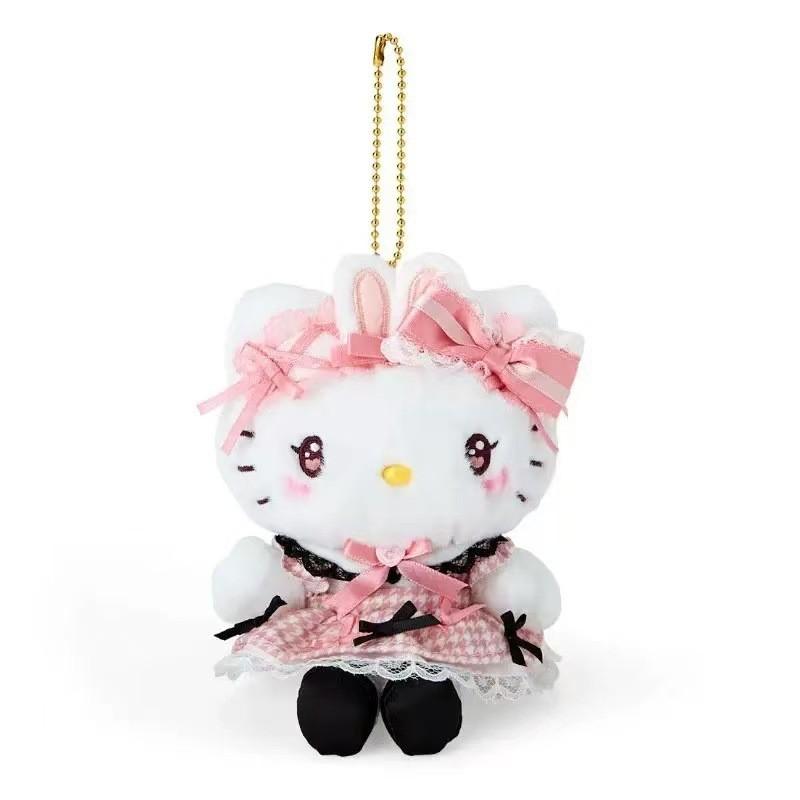 Kuromi Cinnamoroll Hello Kitty Melody Plush Keychain With Soft Short Pile Plush For Gift And Collection