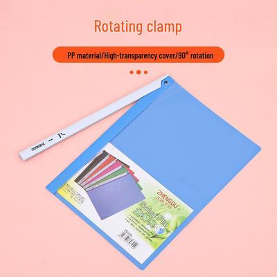 New A4 Rotating Folder with Draw Rod Lever Clip and Test Paper Holder