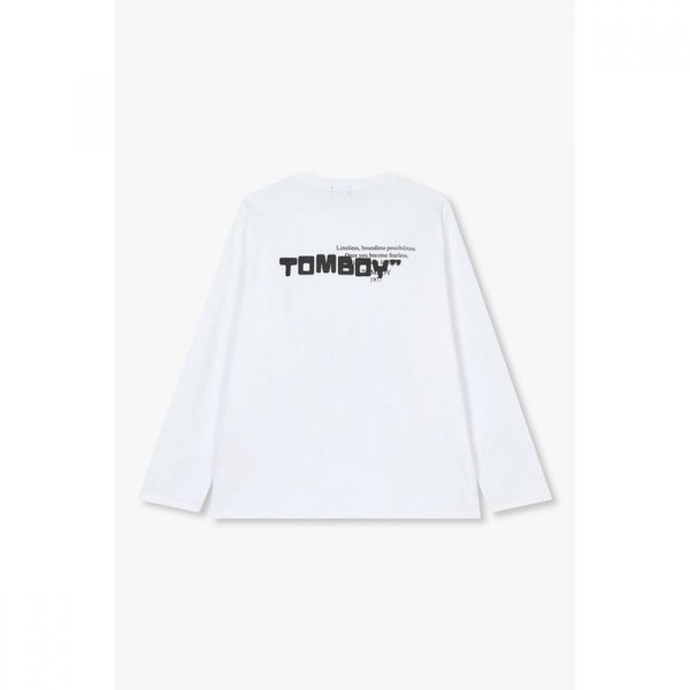 Tomboy Back Fade PrinT Long Sleeve T shirT  91m6122122ar 