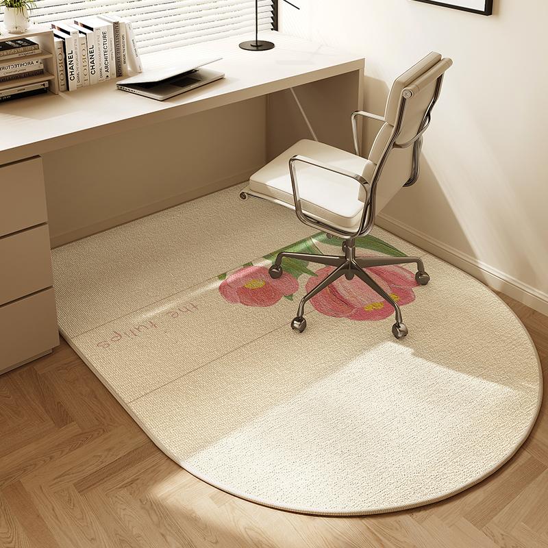 Computer Chair Non-Slip Mat Bedroom Dresser Chair Foot Mat Study Swivel Chair Floor Protection Mat Under Desk Carpet