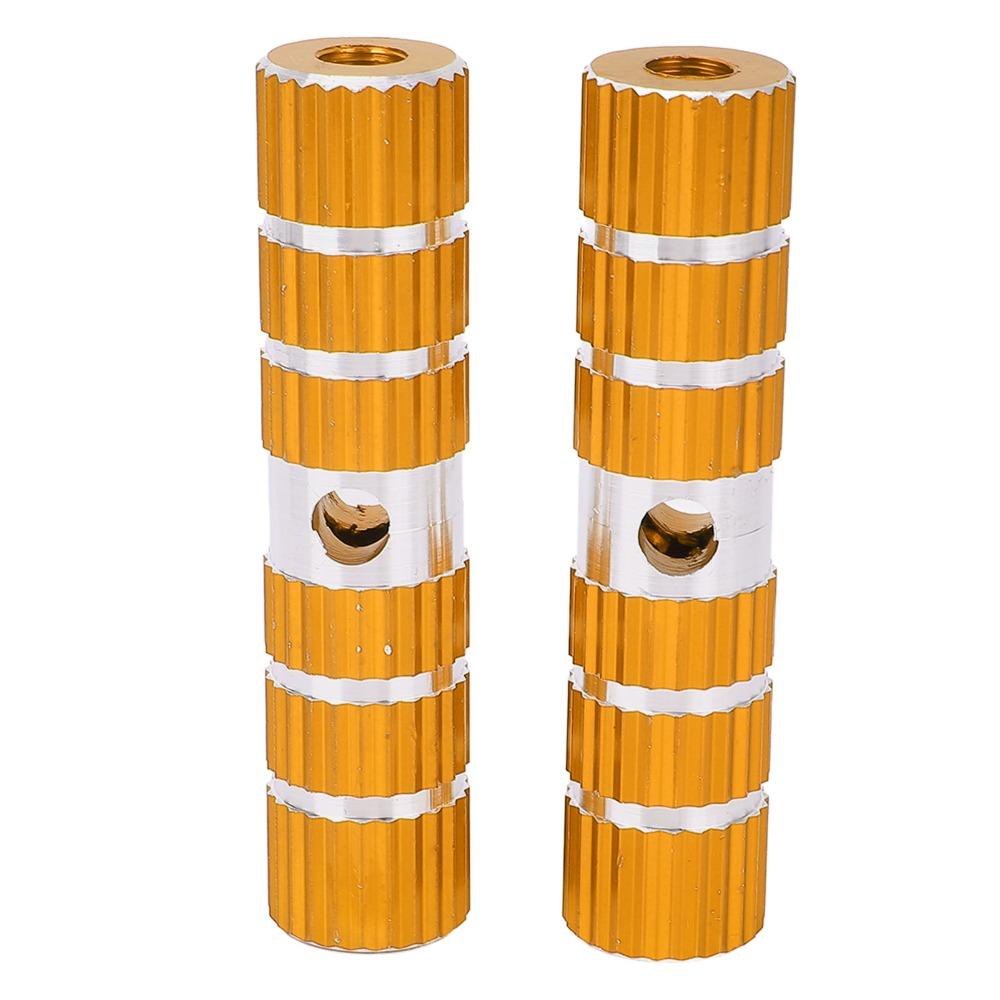 1 Pair Solid Bike Pegs Aluminum Alloy Rear Bike Pegs Durable Cycle Pedal Axle Pegs  Bike Repair