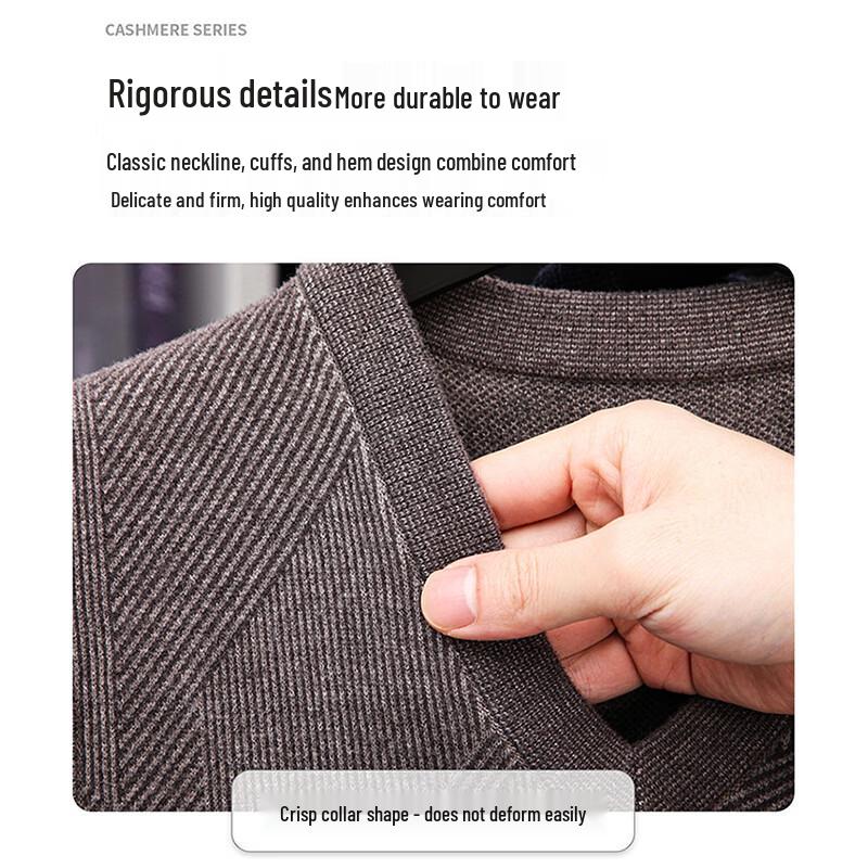 ROMON Men's V-Neck Thick Warm Sleeveless Sweater Vest