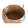 Basket Set DKD Home Decor White Natural Rope Seagrass Boho 55 X 55 X 40 Cm