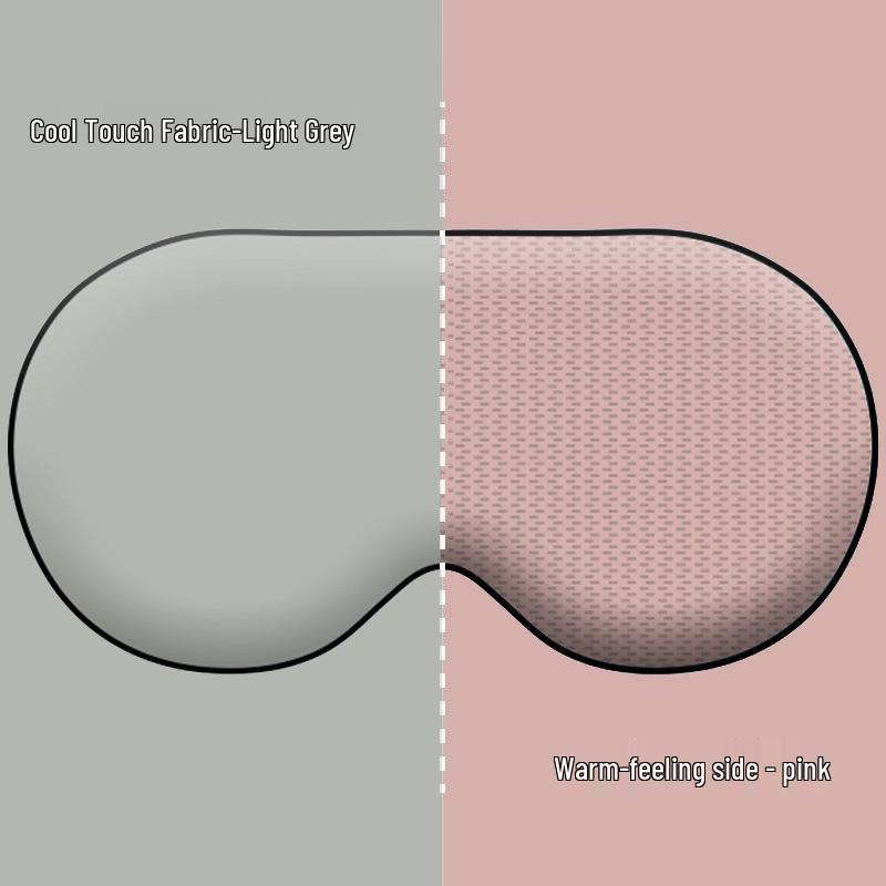 

Двусторонняя светоблокирующая маска для глаз для мужчин и женщин - Осенне-зимняя маска из натурального ледяного шелка для сна и снятия усталости