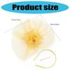 Fascinators Hat Flower Mesh Decors Headbands and Clip Teas Party Headwear Breathable Polyester Fabric Wedding Accessory